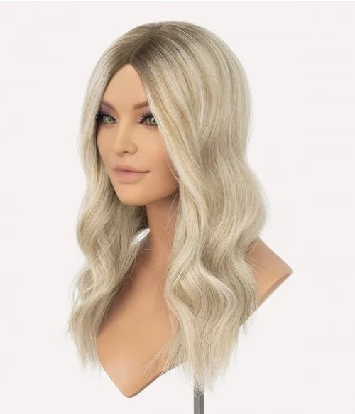 8.5” x 9” Breeze | Ultra-breathable Lace Top Human Hair Topper With Lace Front| Ponytail Topper|Low Density