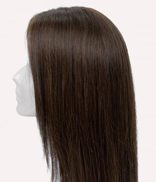 8.5” x 9” Breeze | Ultra-breathable Lace Top Human Hair Topper With Lace Front| Ponytail Topper|Low Density