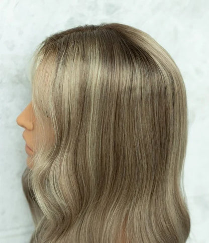 8.5” x 9” Breeze | Ultra-breathable Lace Top Human Hair Topper With Lace Front| Ponytail Topper|Low Density