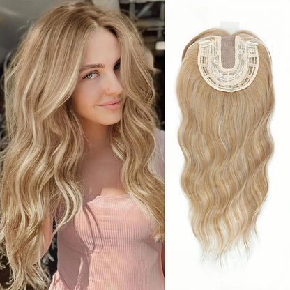 ⚡Final Hours –🌷2026 New Lightweight & Breathable Wavy Hair Topper